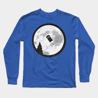 Parody Phone Booth Dr Who Long Sleeve T-Shirt